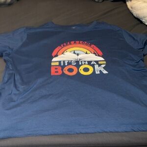 SHEIN Blue Graphic Tee